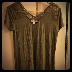Olive Hippie Top